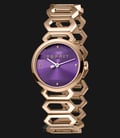 ESPRIT Arc ES1L021M0055 Ladies Purple Dial Rose Gold Stainless Steel Watch-0