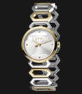 ESPRIT Arc ES1L021M0075 Ladies Silver Dial Dual Tone Stainless Steel Watch-0