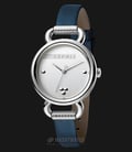ESPRIT Play ES1L023L0015 Ladies Silver Dial Blue Leather Watch + Extra Strap-0