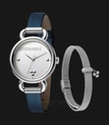 ESPRIT Play ES1L023L0015 Ladies Silver Dial Blue Leather Watch + Extra Strap-1