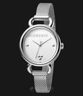 ESPRIT Play ES1L023M0035 Ladies Silver Dial Stainless Steel Watch + Extra Strap-0