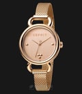 ESPRIT Play ES1L023M0065 Ladies Rose Gold Dial Stainless Steel Watch + Extra Strap-0