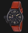 Expedition E6339-BFLIPBAIV Ladies Black Dial Brown Genuine Leather Strap-0