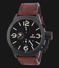 Expedition E6339-MCLIPBASL Men Black Dial Brown Genuine Leather Strap-0