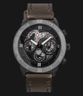 Expedition E 3006 MC LEPBA Man Dual Color Dial Brown Leather Strep-0