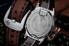 Expedition E 6339 BF LTRSL Ladies White Dial Brown Leather Strap-5