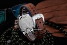 Expedition E 6339 BF LTRSL Ladies White Dial Brown Leather Strap-6