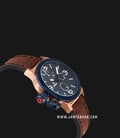Expedition E 6339 BF LURBU Ladies Blue Dial Brown Leather Strap-1