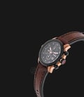 Expedition EXF-6372-MCLBRBA Chronograph Man Black Dial Brown Leather Strap-1