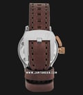 Expedition E 6381 BF LTRSLBA Ladies White Dial Brown Leather Strap-2