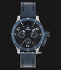 Expedition E 6381 BF LTUBU Ladies Blue Dial Blue Leather Strap-0