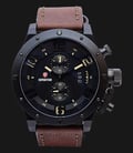 Expedition EXF-6381-MCLIPBAIVBO Man Black Dial Brown Leather Strap-0