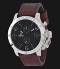 Expedition EXF-6381-MCLSSBAIVBO Man Black Dial Brown Leather Strap-0
