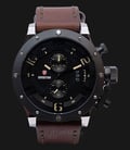 Expedition EXF-6381-MCLTBBAIVBO Man Black Dial Brown Leather Strap-0
