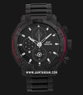 Expedition Chronograph E 6385 MC BIPBARE Man Black Pattern Dial Black Stainless Steel Strap-0