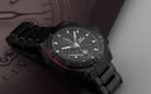 Expedition Chronograph E 6385 MC BIPBARE Man Black Pattern Dial Black Stainless Steel Strap-4