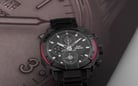 Expedition Chronograph E 6385 MC BIPBARE Man Black Pattern Dial Black Stainless Steel Strap-5