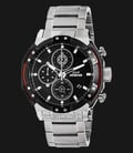 Expedition Chronograph EXF-6385-MCBTBBARE Man Black Pattern Dial Stainless Steel Strap-0