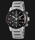 Expedition EXF-6385-MCBTBBASL Man Black Pattern Dial Silver Stainless Steel-0