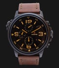 Expedition EXF-6392-MCLIPBAIVBO Man Black Dial Brown Leather Strap-0