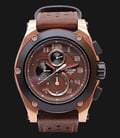 Expedition EXF-6395-MCLBRBO Man Brown Dial Brown Leather Strap-0