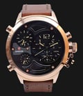 Expedition EXF-6396-MTLRGBAIVBO Man Black Dial Brown Leather Strap-0