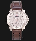 Expedition E 6402 BF LCGCN Ladies Biege Dial Brown Leather Strap-0