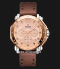 Expedition E 6402 BF LERIV Tan Dial Brown Leather Strap-0