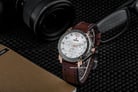 Expedition E 6402 BF LGRSL Ladies Mother of Pearl Dial Brown Leather Strap-1