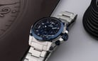 Expedition Chronograph E 6605 MC BTUBU Men Blue Dial Stainless Steel Strap-7