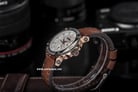 Expedition E 6606 BF LGRSL Ladies Mother of Pearl Dial Brown Leather Strap-4