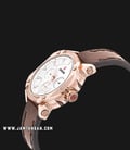 Expedition E 6606 BF LRGSL Ladies Mother of Pearl Dial Brown Leather Strap-1