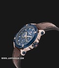 Expedition E 6606 BF LURBU Ladies Blue Dial Brown Leather Strap-1