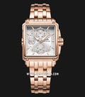 Expedition Modern Classic E 6618 BF BRGSL Ladies Silver Dial Rose Gold Stainless Steel Strap-0