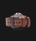 Expedition EXF-6621-MCLBRBA Man Black Dial Brown Leather Strap-2