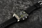Expedition Chronograph E 6636 BC LTBGN Men Green Dial Black Leather Strap-7