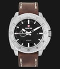 Expedition E 6656 MA LSSBA Automatic Men Black Dial Brown Leather Strap-0