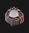 Expedition EXF-6658-MCLBRBA Man Black Dial Brown Leather Strap-2