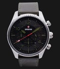 Expedition EXF-6670-MCLSSGN Man Black Dial Green Leather Strap-0