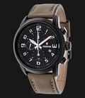 Expedition EXF-6674-MCLIPBAGN Chronograph Man Black Dial Beige Leather Strap-0