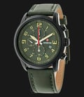 Expedition EXF-6674-MCLIPGN Chronograph Man Green Dial Green Leather Strap-0