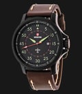 Expedition EXF-6680-MDLIPBAGN Man Black Dial Brown Leather Strap-0