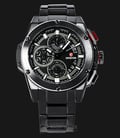 Expedition EXF-6696-MCBEPBA Man Chronograph Black Dial Black Stainless Steel-0