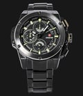 Expedition EXF-6696-MCBEPBAIV Man Chronograph Black Dial Black Stainless Steel-0