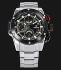 Expedition EXF-6696-MCBTBBA Man Chronograph Black Dial Stainless Steel Watch-0