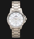 Expedition E 6698 BF BCGSL Ladies White Dial Light Gold Stainless Steel-0