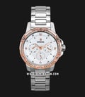 Expedition E 6698 BF BTRSL Ladies White Dial Stainless Steel-0