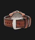 Expedition EXF-6699-MCLTRBA Chronograph Man Black Dial Brown Leather Strap Extra Skull Bracelet-2