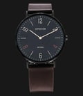 Expedition EXF-6703-MHLIPBA Man Black Dial Brown Leather Strap-0