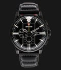 Expedition EXF-6717-MCLIPBA Chronograph Man Black Dial Black Leather Strap-0